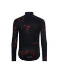 HOLOKOLO Langarm Radtrikot und Hose - PASSION WINTER - Schwarz/Rot