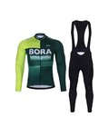 BONAVELO Fahrradjacke und Hose für den Winter - BORA 2024 - Grün/Weiß