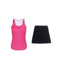 RIVANELLE kurzes Trikot und Rock - SPARK - Schwarz/Rosa