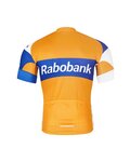 BONAVELO Kurzarm Radtrikot und Shorts - RABOBANK - Orange/Schwarz/Blau