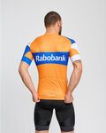 BONAVELO Kurzarm Radtrikot und Shorts - RABOBANK - Orange/Schwarz/Blau