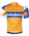 BONAVELO Kurzarm Radtrikot und Shorts - RABOBANK - Orange/Schwarz/Blau