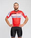 BONAVELO Kurzarm Radtrikot und Shorts - KATUSHA - Schwarz/Rot