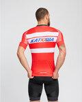 BONAVELO Kurzarm Radtrikot und Shorts - KATUSHA - Schwarz/Rot