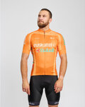BONAVELO Kurzarm Radtrikot und Shorts - EUSKALTEL - EUSKADI - Schwarz/Orange