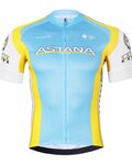 BONAVELO Kurzarm Radtrikot und Shorts - ASTANA - Schwarz/Blau/Gelb