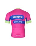 BONAVELO Kurzarm Radtrikot und Shorts - LAMPRE - Rosa/Schwarz