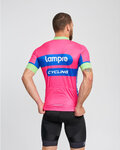 BONAVELO Kurzarm Radtrikot und Shorts - LAMPRE - Rosa/Schwarz