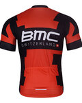 BONAVELO Kurzarm Radtrikot und Shorts - BMC - Rot/Schwarz