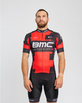 BONAVELO Kurzarm Radtrikot und Shorts - BMC - Rot/Schwarz