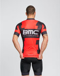 BONAVELO Kurzarm Radtrikot und Shorts - BMC - Rot/Schwarz