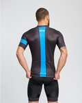 BONAVELO Kurzarm Radtrikot und Shorts - SKY - Blau/Schwarz