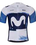 BONAVELO Kurzarm Radtrikot und Shorts - MOVISTAR 2025 - Weiß/Blau/Schwarz