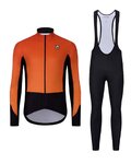 HOLOKOLO Fahrradjacke und Hose für den Winter - CLASSIC - Orange/Schwarz