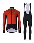 HOLOKOLO Fahrradjacke und Hose für den Winter - CLASSIC - Schwarz/Rot
