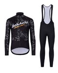 HOLOKOLO Fahrradjacke und Hose für den Winter - GRAFFITI - Schwarz/Weiß