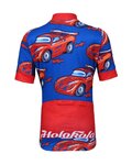 HOLOKOLO Kurzarm Radtrikot und Shorts - CARS - Rot/Schwarz/Blau