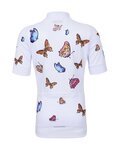 HOLOKOLO Kurzarm Radtrikot und Shorts - BUTTERFLIES - Schwarz/Weiß