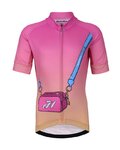 HOLOKOLO Kurzarm Radtrikot und Shorts - CANDYBAG - mehrfarbig/Rosa/Schwarz