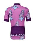 HOLOKOLO Kurzarm Radtrikot und Shorts - UNICORNS - Lila/Schwarz