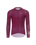 HOLOKOLO Langarm Radtrikot und Hose - VICTORIOUS GOLD - bordeaux/Schwarz