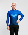 HOLOKOLO Langarm Fahrradtrikot für den Winter - ARROW WINTER - Blau