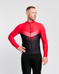 HOLOKOLO Langarm Fahrradtrikot für den Winter - ARROW WINTER - Rot/Schwarz