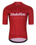 HOLOKOLO Kurzarm Radtrikot und Shorts - GEAR UP  - Schwarz/Rot