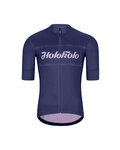 HOLOKOLO Kurzarm Radtrikot und Shorts - GEAR UP  - Schwarz/Blau