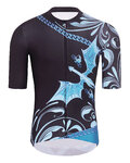 HOLOKOLO Kurzarm Radtrikot und Shorts - DRAGON - Blau