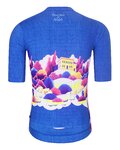 HOLOKOLO Kurzarm Radtrikot und Shorts - VOYAGE - mehrfarbig/Blau