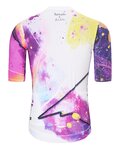 HOLOKOLO Kurzarm Radtrikot und Shorts - SPLASH - Grau/Lila