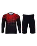 HOLOKOLO MTB Radtrikot und Hose - INFRARED MTB LONG  - Rot/Schwarz
