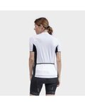 ALÉ Kurzarm Radtrikot und Shorts - COLOR BLOCK LADY - Weiß/Schwarz