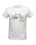 NU. BY HOLOKOLO Kurzarm Fahrrad-Shirt - LE TOUR LEMON - Weiß