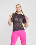 RIVANELLE Kurzarm Radtrikot und Shorts - MAAPPI DARK LADY - Schwarz/Rosa
