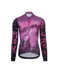 RIVANELLE Fahrradjacke und Hose für den Winter - ROSESCAPE - Lila/Schwarz
