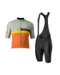 CASTELLI Kurzarm Radtrikot und Shorts - A BLOCCO - Schwarz/mehrfarbig