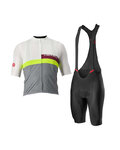 CASTELLI Kurzarm Radtrikot und Shorts - A BLOCCO - mehrfarbig/Schwarz