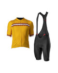CASTELLI Kurzarm Radtrikot und Shorts - GRIMPEUR - Orange/Schwarz