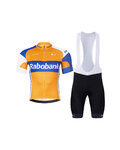 BONAVELO Kurzarm Radtrikot und Shorts - RABOBANK - Orange/Schwarz/Blau