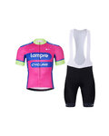 BONAVELO Kurzarm Radtrikot und Shorts - LAMPRE - Rosa/Schwarz