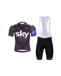 BONAVELO Kurzarm Radtrikot und Shorts - SKY - Blau/Schwarz