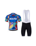 BONAVELO Kurzarm Radtrikot und Shorts - MAPEI - Blau/Schwarz