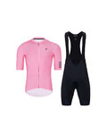 HOLOKOLO Kurzarm Radtrikot und Shorts - VICTORIOUS ELITE - Rosa/Schwarz