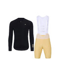 HOLOKOLO Langarm Radtrikot und Hose - VICTORIOUS GOLD - Beige/Gold/Schwarz