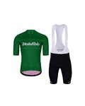 HOLOKOLO Kurzarm Radtrikot und Shorts - GEAR UP  - Grün/Schwarz