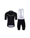 HOLOKOLO Kurzarm Radtrikot und Shorts - LEVEL UP  - Schwarz