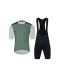 HOLOKOLO Kurzarm Radtrikot und Shorts - TECHNICAL - Grün/Schwarz