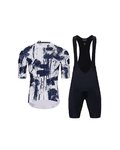 HOLOKOLO Kurzarm Radtrikot und Shorts - Set - Schwarz/Weiß